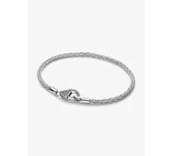 Bracciale Pandora Maglia Coda di Volpe con Chiusura Pavè 594462C01