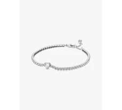 Pandora Tennisarmband mit geprägtem Herz 590041C01