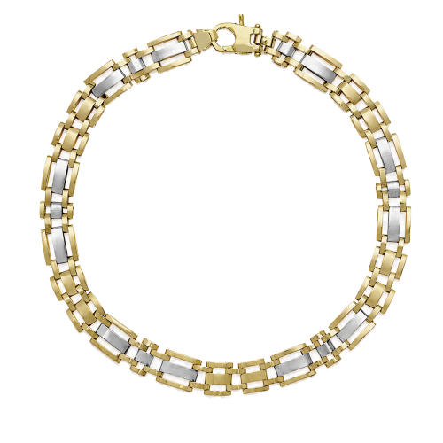 Herrenarmband aus Gelb- und Weißgold GL102473