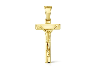Ciondolo Croce Uomo Oro Giallo GL102476