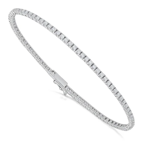 Women's White Gold Tennis Bracelet GL102477