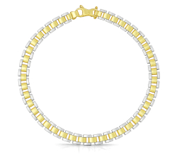 Bracciale Uomo Oro Bianco Giallo GL102479