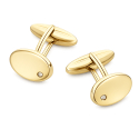 Men's Yellow Gold Cufflinks GL102489