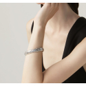 Giovanni Raspini Damenarmband, Armreif, Krokodilmuster 10801