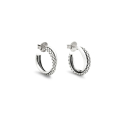 Giovanni Raspini Women's Double Circle Texture Earrings 12257