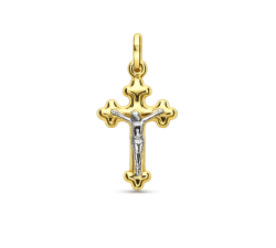 Men's Cross in Yellow and White Gold GL-G21731517