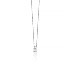 Miluna Damen-Halskette aus 9-karätigem Weißgold mit Diamanten CLD5447