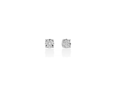 Orecchini Donna Miluna Oro Bianco 18kt Diamanti ERD3364