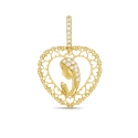 Ciondolo Madonna Giallo GL102492