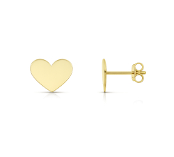 Yellow Gold Heart Earrings GL102495