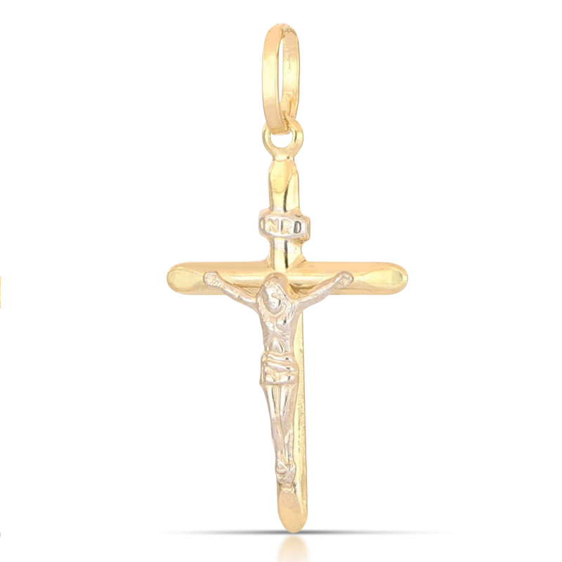 Croce in Oro Giallo e Bianco 803321703339