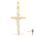 Gelb- und Weißgoldkreuz 803321703339