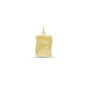 18kt Yellow Gold Baptism Medal Pendant GL102503