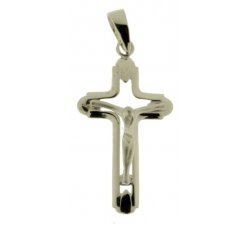 White Gold Men's Cross 803321711616