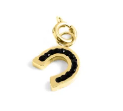 Marlù horseshoe charm with crystals 18CH108G-N
