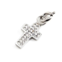 Marlù cross charm with crystals 18CH096-W