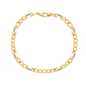 White Yellow Gold Men's Bracelet GL-SONMSF132GB21