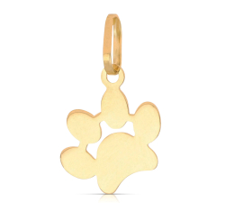 Pfotenanhänger aus 18-karätigem Gelbgold GL102507
