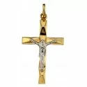 Croce da uomo in Oro Giallo e Bianco 803321714348