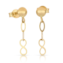 Damen-Ohrringe aus Gelbgold GL102508