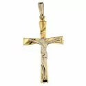 Yellow and White Gold Men's Cross 803321733569