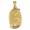 Yellow Gold Baptism Medal Pendant 803321710093