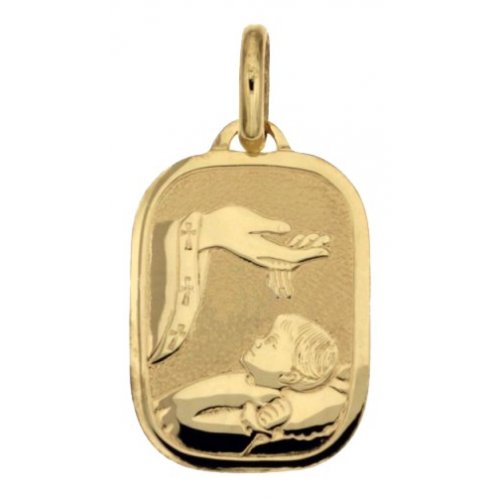 Medaglia Ciondolo da Battesimo Oro Giallo 803321712074