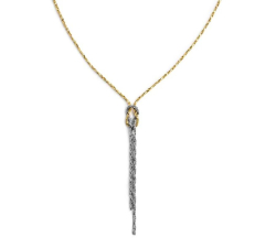 Marlù Damen-Halskette mit Schlangenkettenknoten und Fuchsschwanzkette 25CO0002GS