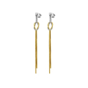 Marlù Women's Pendant Earrings with Snake Chain Knot and Serpentine 25OR0003GS