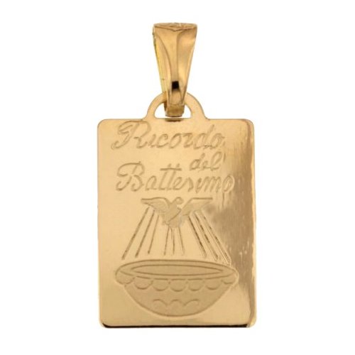 Medaglia Ciondolo da Battesimo Oro Giallo 803321730869