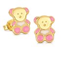 Ohrringe mit Teddybär aus Gelbgold 803321712438