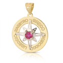 18kt Yellow and White Gold Compass Rose Pendant GL102517