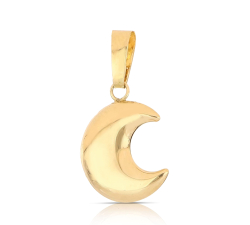 18kt Yellow Gold Moon Pendant GL102520