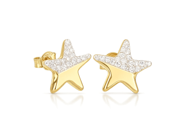 Orecchini Stella Oro Giallo 18 kt GL102528