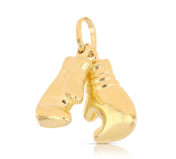 Anhänger aus 18-karätigem Gelbgold, Boxhandschuhe (Paar) GL102534