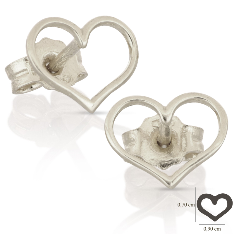 Orecchini Cuore Oro Bianco 18 kt GL102536 Orecchini Cuore Oro Bianco 18 kt GL102536