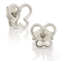 18kt White Gold Butterfly Earrings GL102537