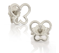 18kt White Gold Butterfly Earrings GL102537