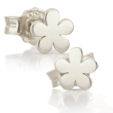 Ohrringe in Blumenform aus 18-karätigem Weißgold GL102538