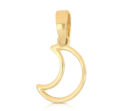 18kt Yellow Gold Moon Pendant GL102539