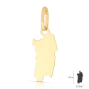 Sardinien-Anhänger, 18 Karat Gelbgold, GL102543