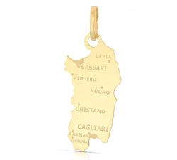 Sardinien-Anhänger, 18 Karat Gelbgold, GL102544