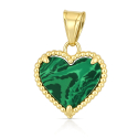 Herzanhänger aus 18-karätigem Gelbgold GL102546