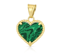 Herzanhänger aus 18-karätigem Gelbgold GL102546