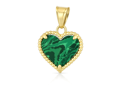Herzanh&auml;nger aus 18-kar&auml;tigem Gelbgold GL102546