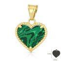 Herzanhänger aus 18-karätigem Gelbgold GL102546