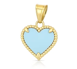 Herzanhänger aus 18-karätigem Gelbgold GL102547