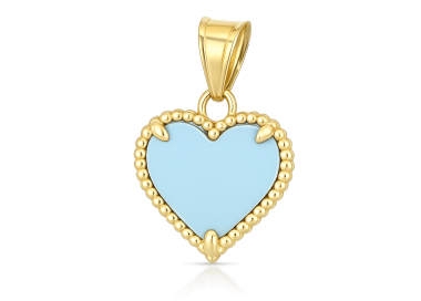 Herzanh&auml;nger aus 18-kar&auml;tigem Gelbgold GL102547