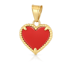 Herzanhänger aus 18-karätigem Gelbgold GL102550