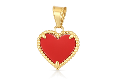 Herzanh&auml;nger aus 18-kar&auml;tigem Gelbgold GL102550
